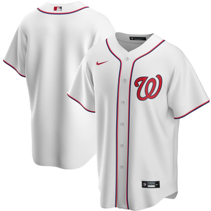 Men Washington Nationals Nike White Home 2020 Replica Team Jersey ->washington nationals->MLB Jersey